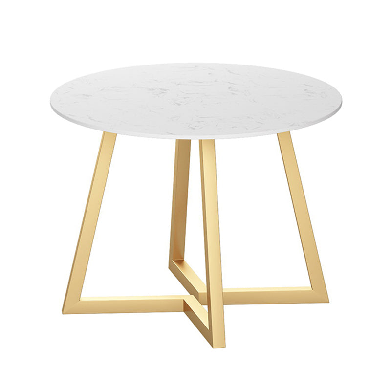 Glam Round Dinette Set 1/4/5 Pieces Marble Dining Table Sets Clearhalo 'Dining Room Sets' 'Dining Tables & Seating' 'dining_room_set' 'furn' 'furn_dining_room_set' 'Furniture' 'Kitchen & Dining Furniture' 5339040