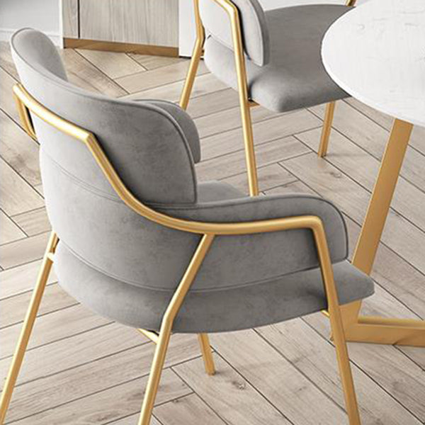 Glam Round Dinette Set 1/4/5 Pieces Marble Dining Table Sets Clearhalo 'Dining Room Sets' 'Dining Tables & Seating' 'dining_room_set' 'furn' 'furn_dining_room_set' 'Furniture' 'Kitchen & Dining Furniture' 5339041