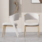 Set da tavolo in metallo in pietra sinterizzata stile nordico glam Set da pranzo da 1/3/4/5 pezzi