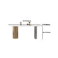 Set da tavolo in metallo in pietra sinterizzata stile nordico glam Set da pranzo da 1/3/4/5 pezzi