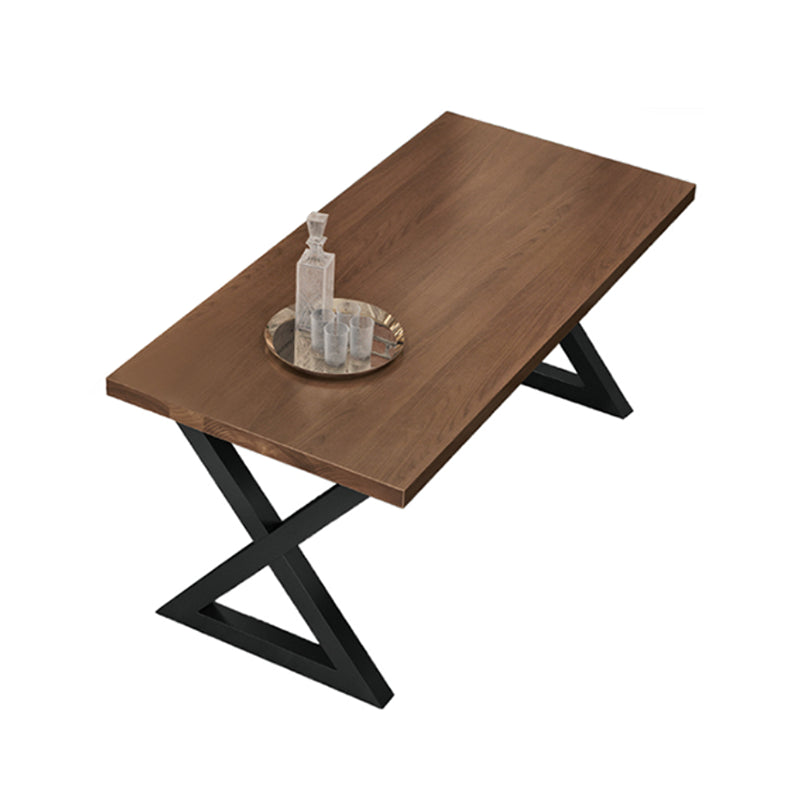 Industrial 1/3/4/5 Pieces Dining Set Rectangle Pine Wood Dining Table for Dining Room Brown 79"L x 31"W Clearhalo 'Dining Room Sets' 'Dining Tables & Seating' 'dining_room_set' 'furn' 'furn_dining_room_set' 'Furniture' 'Kitchen & Dining Furniture' 5339080