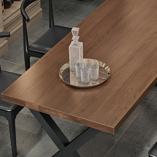 Industrial 1/3/4/5 Pieces Dining Set Rectangle Pine Wood Dining Table for Dining Room Clearhalo 'Dining Room Sets' 'Dining Tables & Seating' 'dining_room_set' 'furn' 'furn_dining_room_set' 'Furniture' 'Kitchen & Dining Furniture' 5339081