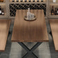 Industrial 1/3/4/5 Pieces Dining Set Rectangle Pine Wood Dining Table for Dining Room Clearhalo 'Dining Room Sets' 'Dining Tables & Seating' 'dining_room_set' 'furn' 'furn_dining_room_set' 'Furniture' 'Kitchen & Dining Furniture' 5339082