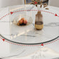 Stone Round Dining Table Contemporary Style Dining Site Table with Turntable Clearhalo 'Dining Tables & Seating' 'Dining Tables' 'dining_table' 'furn' 'furn_dining_table' 'Furniture' 'Kitchen & Dining Furniture' 5339104