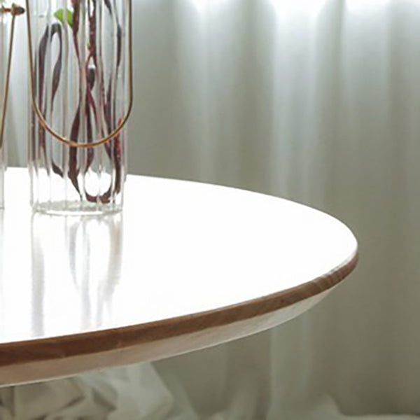 Tavolo da pranzo in stile contemporaneo tavolo da dinette ovale in legno solido per cucina