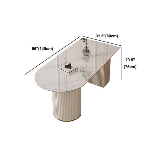 Tavolo da pranzo tradizionale di lusso Sinterizzato Sinteri di pietra tavolo da piedistallo per casa