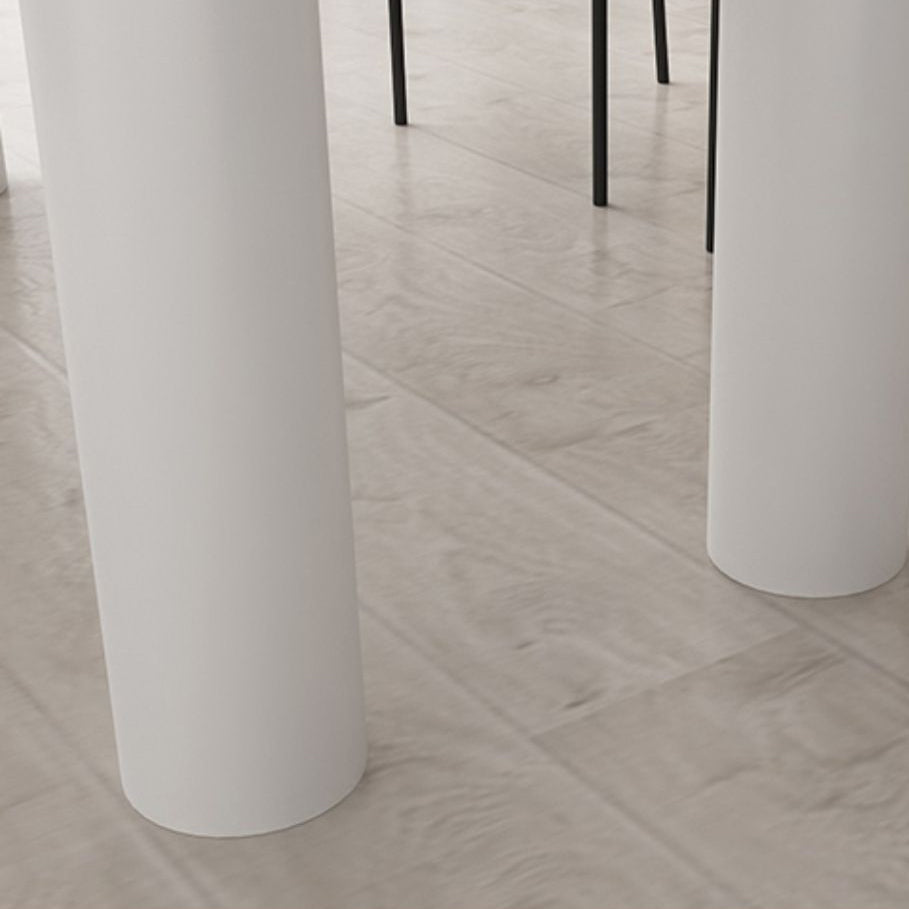 Simplicidad Forma gratuita Mesa de comedor Top de piedra sinterizada Base de hierro Desk Home Kitchen Kitchen