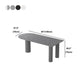 Simplicidad Forma gratuita Mesa de comedor Top de piedra sinterizada Base de hierro Desk Home Kitchen Kitchen