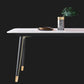 Metal Modern Rectangle Dining Table Sintered Stone Top Table with 4 Legs Clearhalo 'Dining Tables & Seating' 'Dining Tables' 'dining_table' 'furn' 'furn_dining_table' 'Furniture' 'Kitchen & Dining Furniture' 5339181