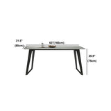 石のテーブルのモダンな灰色の長方形のダイニングルームテーブルキッチンのためのテーブル