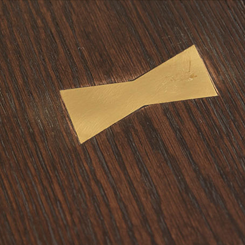 Luxe eiken houten tafel voor restaurant rechthoek eettafel met metalen 4 poten