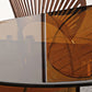 Oval Glass Dining Table Simplicity Double Pedestal Table for Dining Room Clearhalo 'Dining Tables & Seating' 'Dining Tables' 'dining_table' 'furn' 'furn_dining_table' 'Furniture' 'Kitchen & Dining Furniture' 5339345