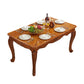 Mesa de comedor rectangular victoriana de goma Mesa de comedor de mármol con 4 patas