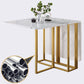 Modern Foldable White Table for Restaurant Rectangle Table with Trestle Base Clearhalo 'Dining Tables & Seating' 'Dining Tables' 'dining_table' 'furn' 'furn_dining_table' 'Furniture' 'Kitchen & Dining Furniture' 5339371