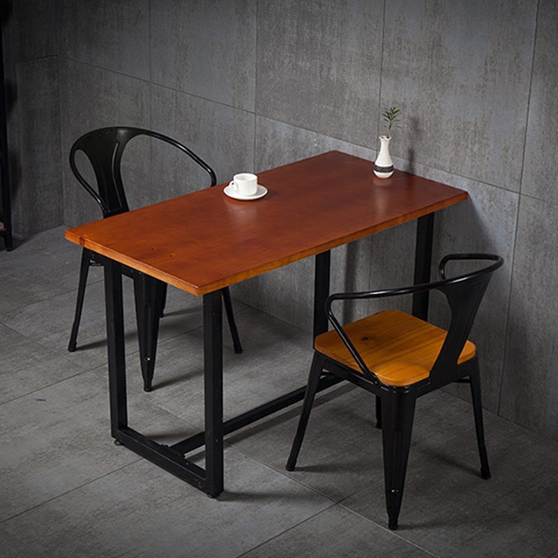 Sedia a braccio da pranzo in metallo industriale sedia a braccio posteriore per sala da pranzo