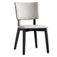Modern Leather Dining Chair Open Back Dining Side Furniture in Matte Finish for Indoor Clearhalo 'Dining Chairs' 'Dining Tables & Seating' 'dining_chair' 'furn' 'furn_dining_chair' 'Furniture' 'Kitchen & Dining Furniture' 5339569