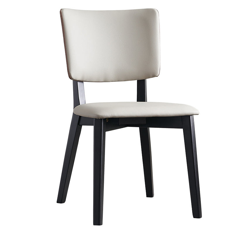 Modern Leather Dining Chair Open Back Dining Side Furniture in Matte Finish for Indoor Clearhalo 'Dining Chairs' 'Dining Tables & Seating' 'dining_chair' 'furn' 'furn_dining_chair' 'Furniture' 'Kitchen & Dining Furniture' 5339569