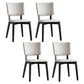 Modern Leather Dining Chair Open Back Dining Side Furniture in Matte Finish for Indoor Grey 4 Piece Set Clearhalo 'Dining Chairs' 'Dining Tables & Seating' 'dining_chair' 'furn' 'furn_dining_chair' 'Furniture' 'Kitchen & Dining Furniture' 5339579