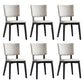 Modern Leather Dining Chair Open Back Dining Side Furniture in Matte Finish for Indoor Grey 6 Piece Set Clearhalo 'Dining Chairs' 'Dining Tables & Seating' 'dining_chair' 'furn' 'furn_dining_chair' 'Furniture' 'Kitchen & Dining Furniture' 5339580