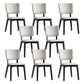Modern Leather Dining Chair Open Back Dining Side Furniture in Matte Finish for Indoor Grey 8 Piece Set Clearhalo 'Dining Chairs' 'Dining Tables & Seating' 'dining_chair' 'furn' 'furn_dining_chair' 'Furniture' 'Kitchen & Dining Furniture' 5339581