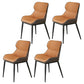 Contemporary Side Chair Leather Upholstered Dining Chair for Kitchen