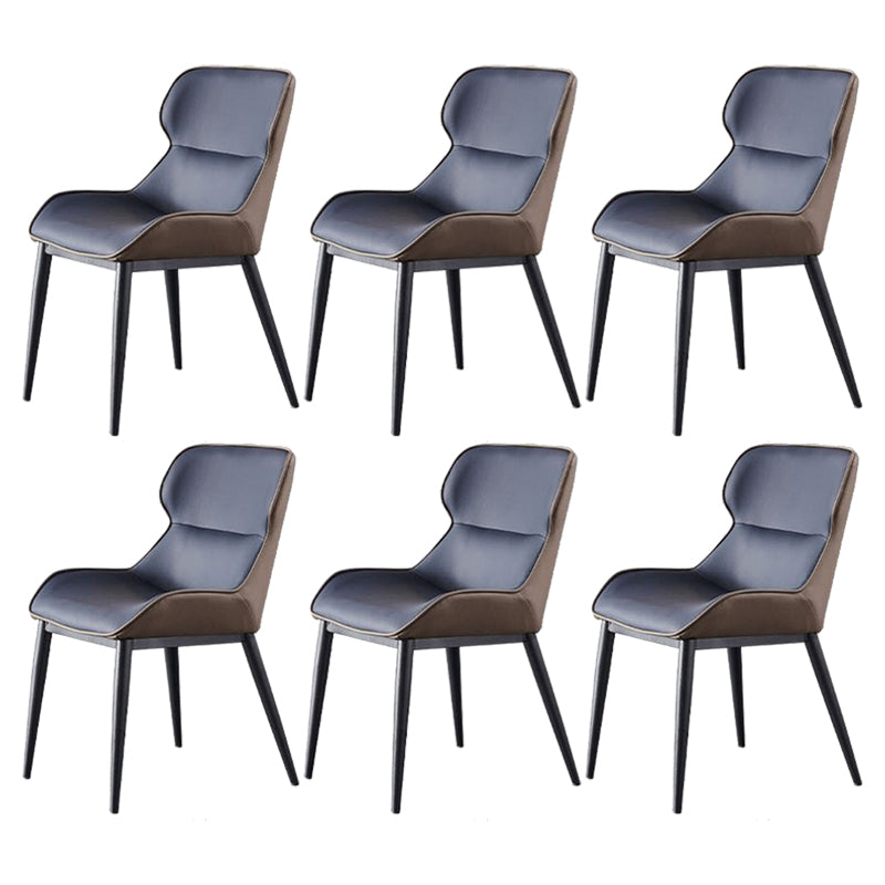 Contemporary Side Chair Leather Upholstered Dining Chair for Kitchen