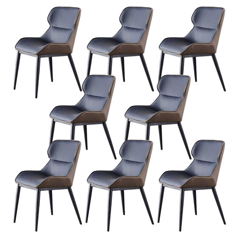 Contemporary Side Chair Leather Upholstered Dining Chair for Kitchen