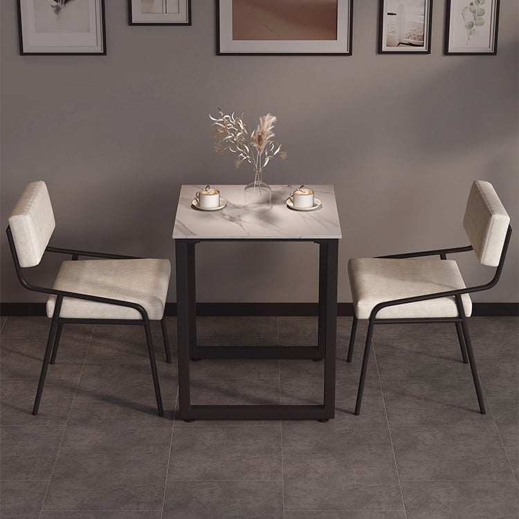 Industrial PU Leather Dining Chair Open Back Upholstered Dining Side Chair Clearhalo 'Dining Chairs' 'Dining Tables & Seating' 'dining_chair' 'furn' 'furn_dining_chair' 'Furniture' 'Kitchen & Dining Furniture' 5339681