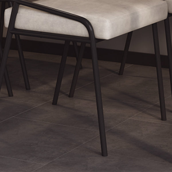 Industrial PU Leather Dining Chair Open Back Upholstered Dining Side Chair Clearhalo 'Dining Chairs' 'Dining Tables & Seating' 'dining_chair' 'furn' 'furn_dining_chair' 'Furniture' 'Kitchen & Dining Furniture' 5339688