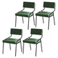 Industrial PU Leather Dining Chair Open Back Upholstered Dining Side Chair Green 4 Piece Set Clearhalo 'Dining Chairs' 'Dining Tables & Seating' 'dining_chair' 'furn' 'furn_dining_chair' 'Furniture' 'Kitchen & Dining Furniture' 5339705