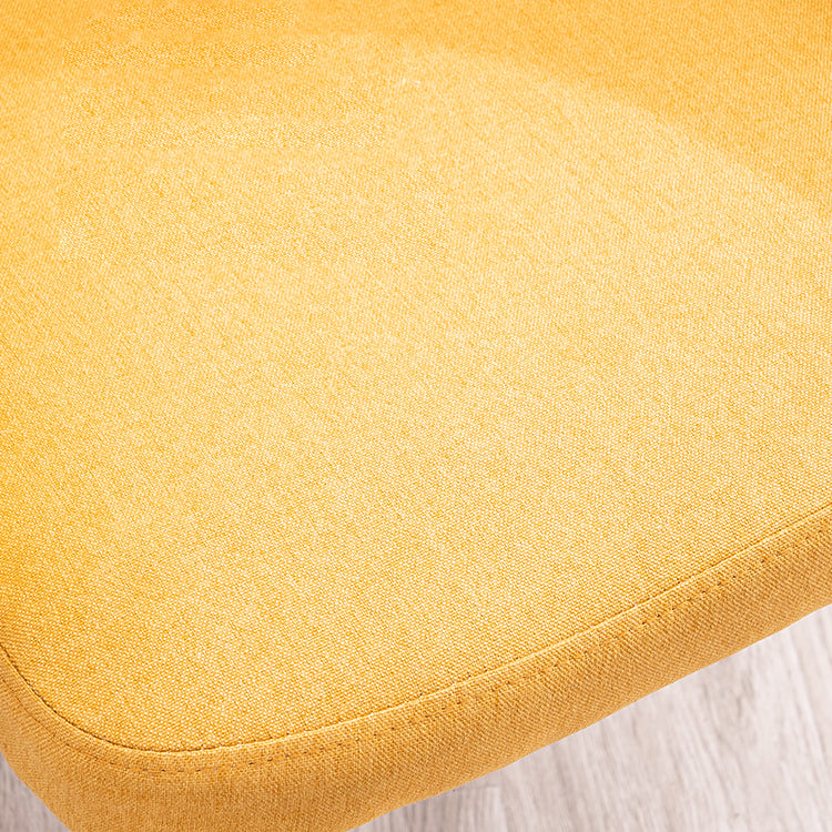Modern Linen Dining Chair Open Back Dining Side Furniture with Wood Legs in Matte Finish Clearhalo 'Dining Chairs' 'Dining Tables & Seating' 'dining_chair' 'furn' 'furn_dining_chair' 'Furniture' 'Kitchen & Dining Furniture' 5339719