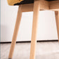 Modern Linen Dining Chair Open Back Dining Side Furniture with Wood Legs in Matte Finish Clearhalo 'Dining Chairs' 'Dining Tables & Seating' 'dining_chair' 'furn' 'furn_dining_chair' 'Furniture' 'Kitchen & Dining Furniture' 5339721