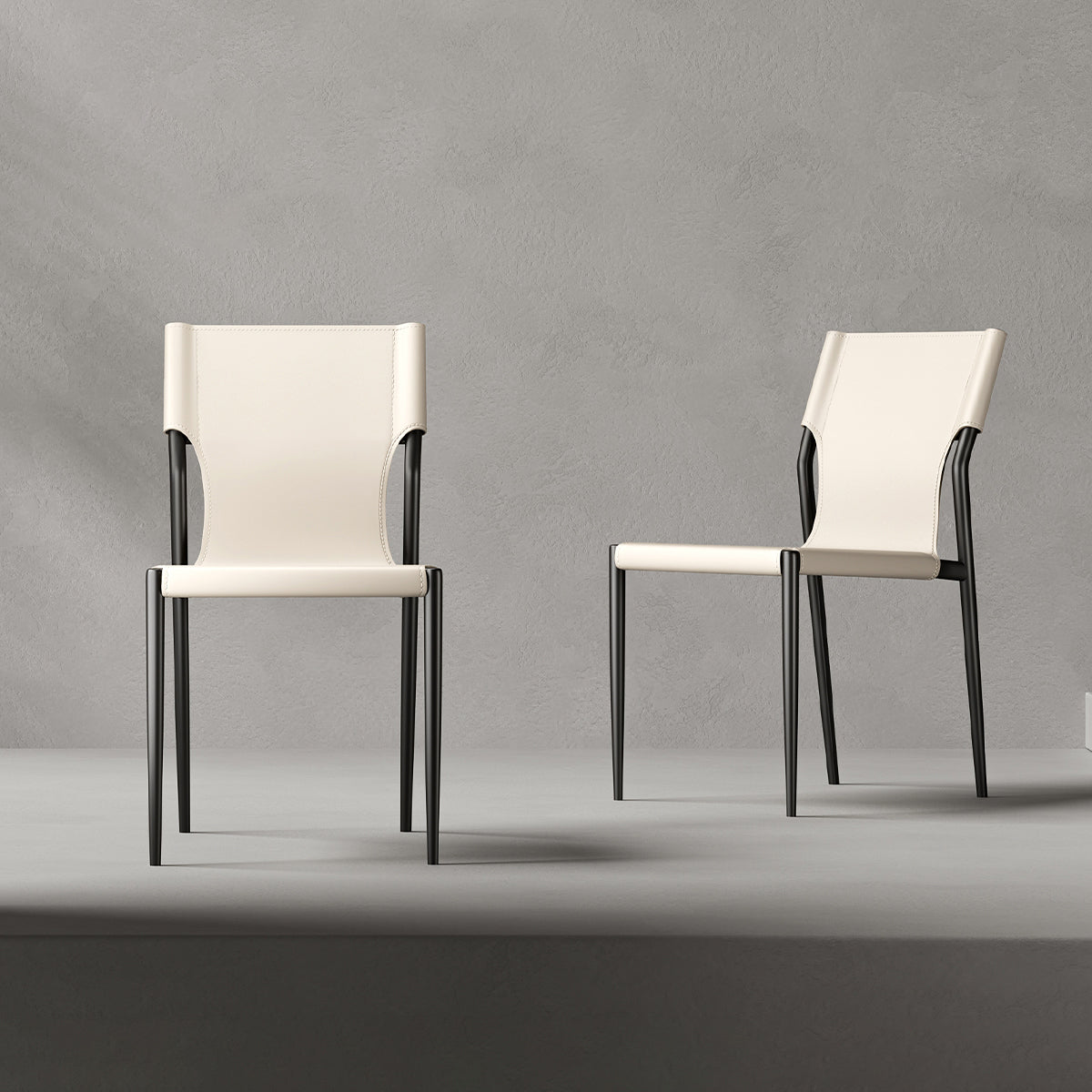 Leather Dining Chair Industrial Dining Side Chair with Black Legs Clearhalo 'Dining Chairs' 'Dining Tables & Seating' 'dining_chair' 'furn' 'furn_dining_chair' 'Furniture' 'Kitchen & Dining Furniture' 5339754