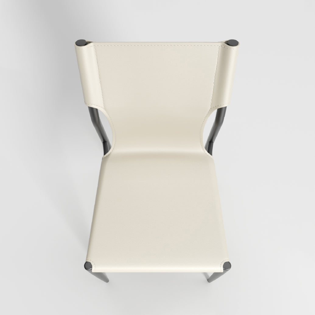 Leather Dining Chair Industrial Dining Side Chair with Black Legs Clearhalo 'Dining Chairs' 'Dining Tables & Seating' 'dining_chair' 'furn' 'furn_dining_chair' 'Furniture' 'Kitchen & Dining Furniture' 5339764