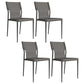 Leather Dining Chair Industrial Dining Side Chair with Black Legs Grey 4 Piece Set Clearhalo 'Dining Chairs' 'Dining Tables & Seating' 'dining_chair' 'furn' 'furn_dining_chair' 'Furniture' 'Kitchen & Dining Furniture' 5339774