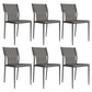 Leather Dining Chair Industrial Dining Side Chair with Black Legs Grey 6 Piece Set Clearhalo 'Dining Chairs' 'Dining Tables & Seating' 'dining_chair' 'furn' 'furn_dining_chair' 'Furniture' 'Kitchen & Dining Furniture' 5339775
