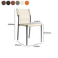 Leather Dining Chair Industrial Dining Side Chair with Black Legs Clearhalo 'Dining Chairs' 'Dining Tables & Seating' 'dining_chair' 'furn' 'furn_dining_chair' 'Furniture' 'Kitchen & Dining Furniture' 5339785