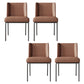 Upholstered Side Chair Modern Wingback Side Chair for Dining Room