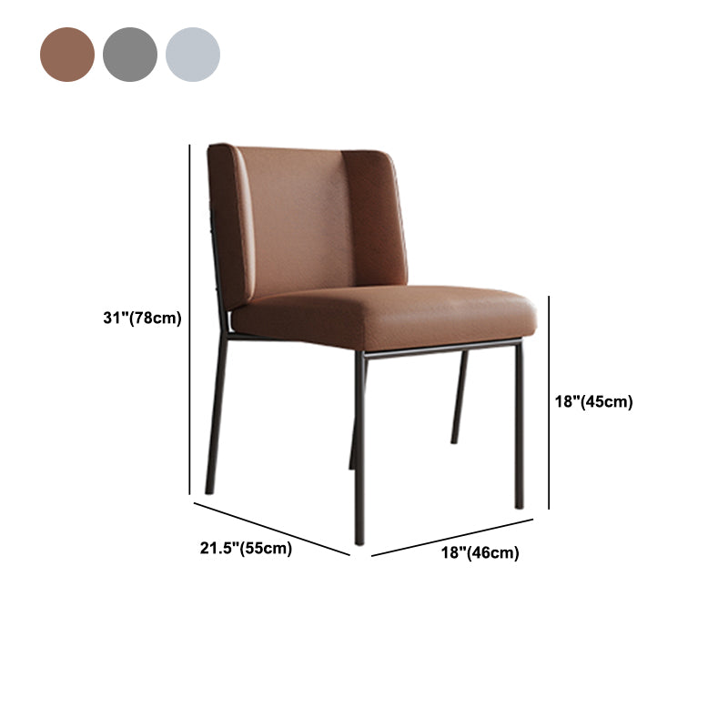 Upholstered Side Chair Modern Wingback Side Chair for Dining Room