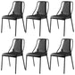 Leather Dining Chair Industrial Armless Dining Chair for Dining Room