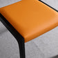 Modern Upholstered Dining Arm Chair Solid Wood Chair with Black Legs