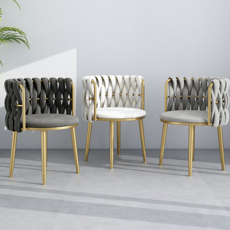 Velvet Upholstered Dining Chair Modern Furniture in Matte Finish for Indoor Clearhalo 'Dining Chairs' 'Dining Tables & Seating' 'dining_chair' 'furn' 'furn_dining_chair' 'Furniture' 'Kitchen & Dining Furniture' 5339995