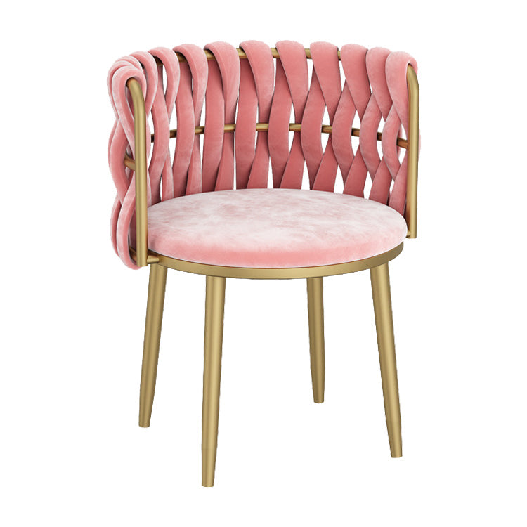 Velvet Upholstered Dining Chair Modern Furniture in Matte Finish for Indoor Clearhalo 'Dining Chairs' 'Dining Tables & Seating' 'dining_chair' 'furn' 'furn_dining_chair' 'Furniture' 'Kitchen & Dining Furniture' 5340004