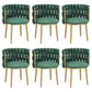 Velvet Upholstered Dining Chair Modern Furniture in Matte Finish for Indoor Army Green 6 Piece Set Clearhalo 'Dining Chairs' 'Dining Tables & Seating' 'dining_chair' 'furn' 'furn_dining_chair' 'Furniture' 'Kitchen & Dining Furniture' 5340016