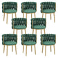 Velvet Upholstered Dining Chair Modern Furniture in Matte Finish for Indoor Army Green 8 Piece Set Clearhalo 'Dining Chairs' 'Dining Tables & Seating' 'dining_chair' 'furn' 'furn_dining_chair' 'Furniture' 'Kitchen & Dining Furniture' 5340017