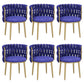 Velvet Upholstered Dining Chair Modern Furniture in Matte Finish for Indoor Blue 6 Piece Set Clearhalo 'Dining Chairs' 'Dining Tables & Seating' 'dining_chair' 'furn' 'furn_dining_chair' 'Furniture' 'Kitchen & Dining Furniture' 5340021