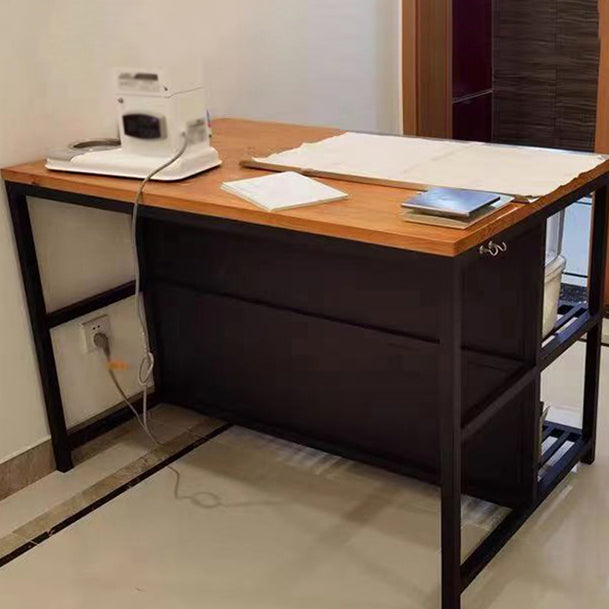 Tavolo da cucina in metallo in legno in legno in stile industriale