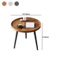 Nordic Round Coffee Table Tea/Black/White Cocktail Table for Living Room Clearhalo 'Coffee & Accent Tables' 'Coffee Tables' 'coffee_tables' 'furn' 'furn_coffee_tables' 'Furniture' 'Living Room Furniture' 5340392