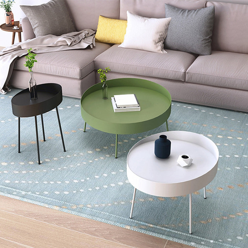 DIA 15.75 "/23.62" /31.5 "鉄カクテルテーブル4脚コーヒーテーブル