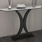 Console di pietra mezzi di luna resistente alla macchia Tabella Accento del telaio Ironcraft